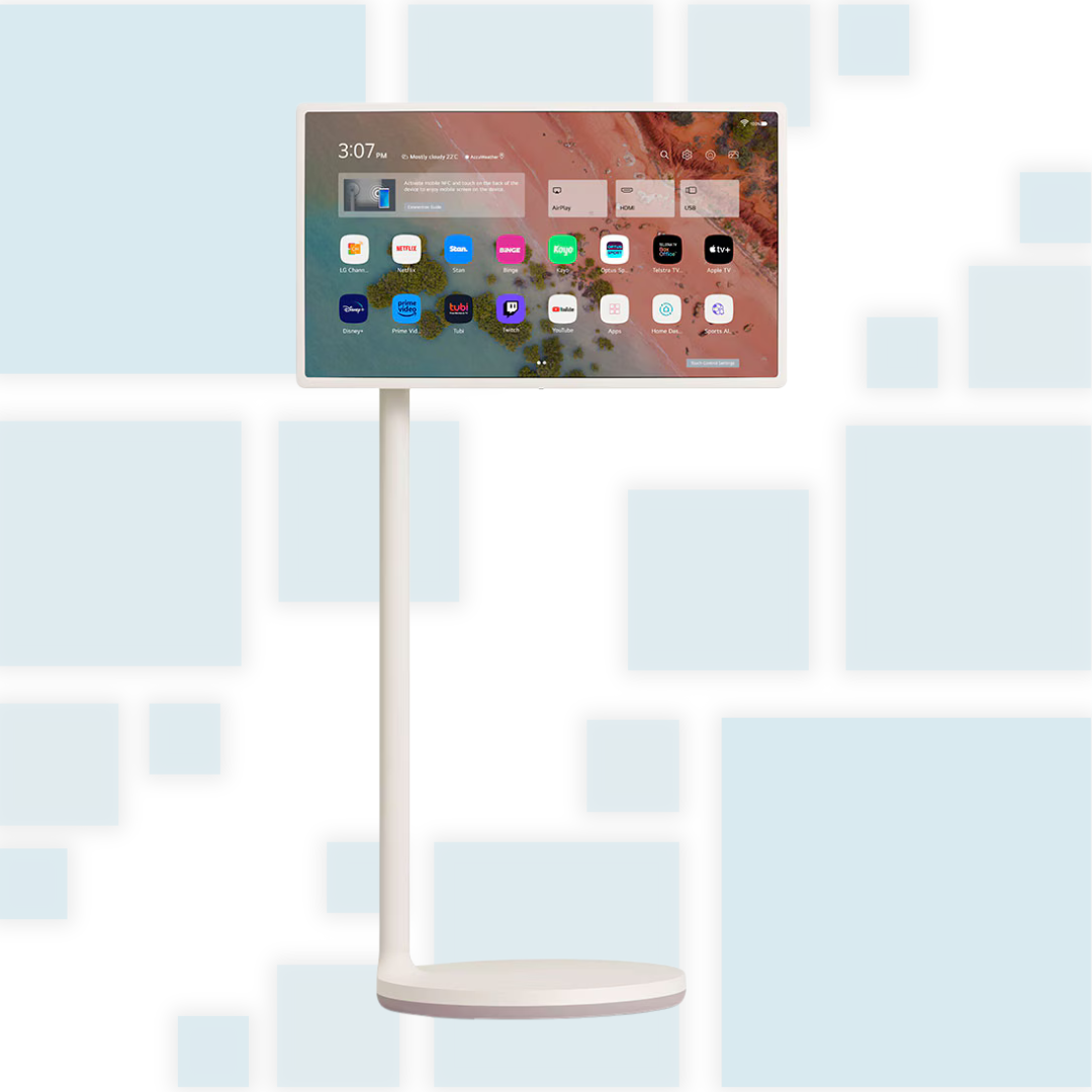 Stand-TV - The TV that moves with you, designed for free spirits